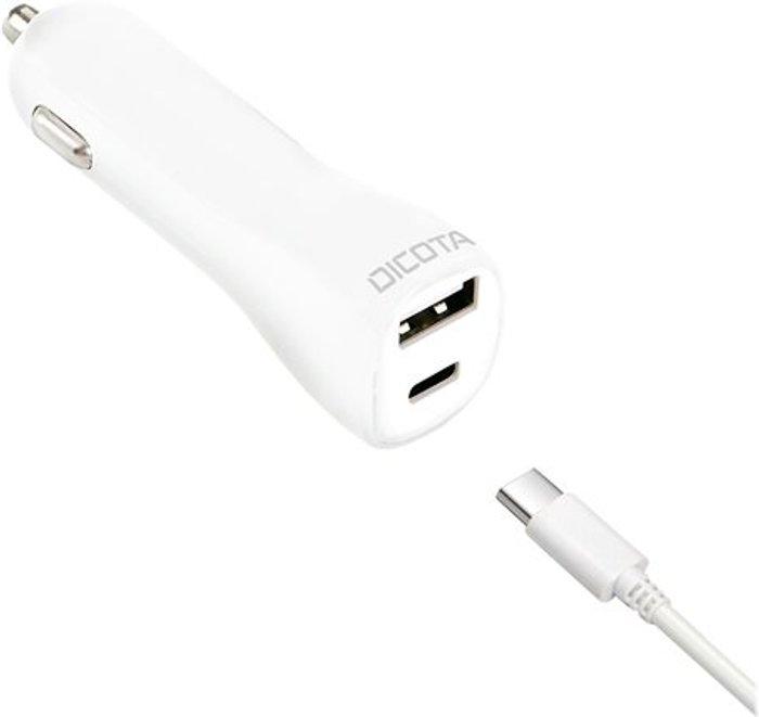 Currys Business | Dicota DICOTA Universal Car Notebook Charger USB-C - power adapter - 45 Watt Dicota DICOTA Universal Car Notebook Charger USB-C - power adapter - 45 Watt