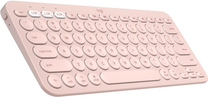 Currys Business | Logitech LOGITECH K380 Wireless Keyboard - Rose, Pink Logitech LOGITECH K380 Wireless Keyboard - Rose, Pink