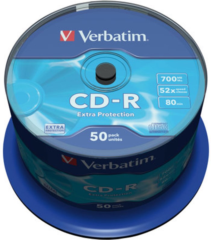 Currys Business | Verbatim Verbatim - CD-R x 50 - 700 MB - storage media Verbatim Verbatim - CD-R x 50 - 700 MB - storage media