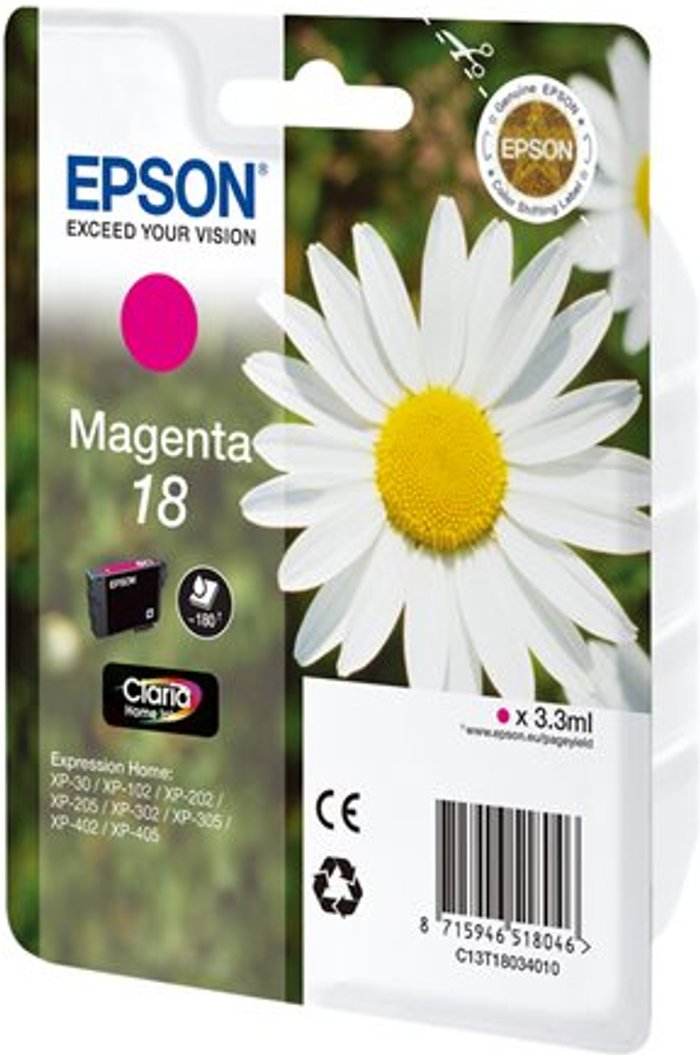 Currys Business | Epson Epson 18 - magenta - original - ink cartridge Epson Epson 18 - magenta - original - ink cartridge