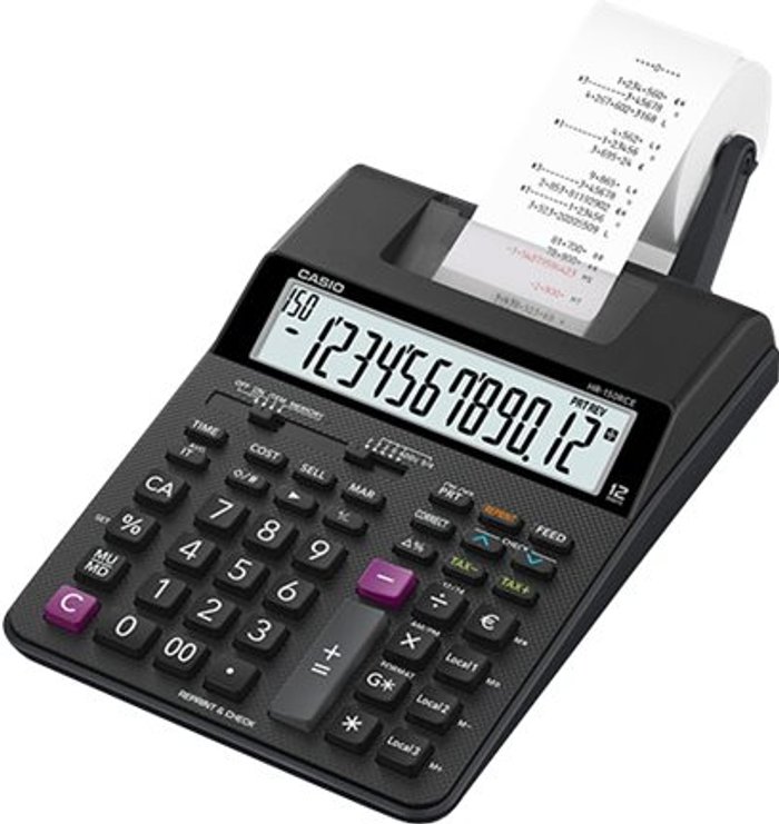 Currys Business | Casio Casio 12 Digit Display Printing Calculator HR150RCE Casio Casio 12 Digit Display Printing Calculator HR150RCE