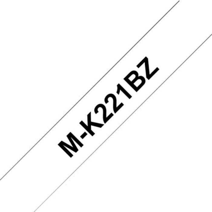 Currys Business | Brother Brother M-K221BZ - label tape - 1 cassette(s) - Roll (0.9 cm x 8 m) Brother Brother M-K221BZ - label tape - 1 cassette(s) - Roll (0.9 cm x 8 m)
