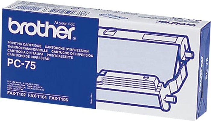 Currys Business | Brother Brother PC75 - black - print ribbon cassette Brother Brother PC75 - black - print ribbon cassette