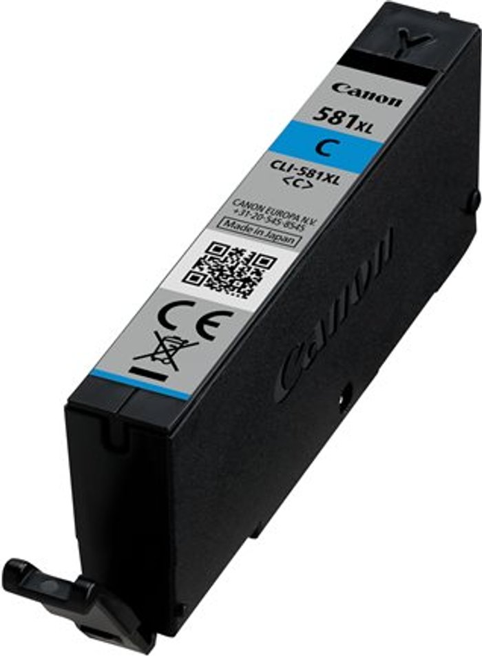 Currys Business | Canon Canon CLI-581XL Cyan Ink Cartridge 2049C001 Canon Canon CLI-581XL Cyan Ink Cartridge 2049C001