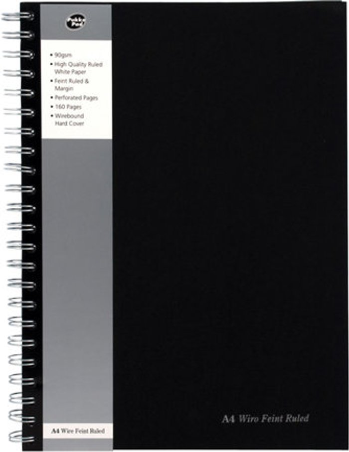 Currys Business | Pukka Pukka Pad Feint Ruled Wirebound Notebook A4 (Pack of 5) SBWRULA4 Pukka Pukka Pad Feint Ruled Wirebound Notebook A4 (Pack of 5) SBWRULA4