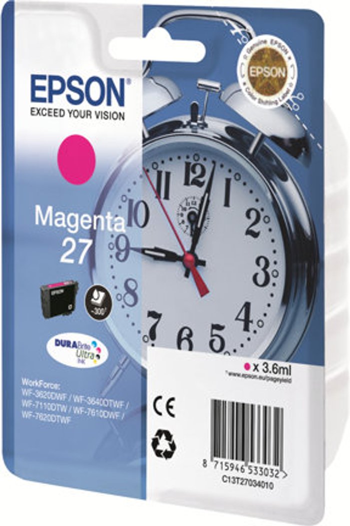 Currys Business | Epson Epson 27 - magenta - original - ink cartridge Epson Epson 27 - magenta - original - ink cartridge