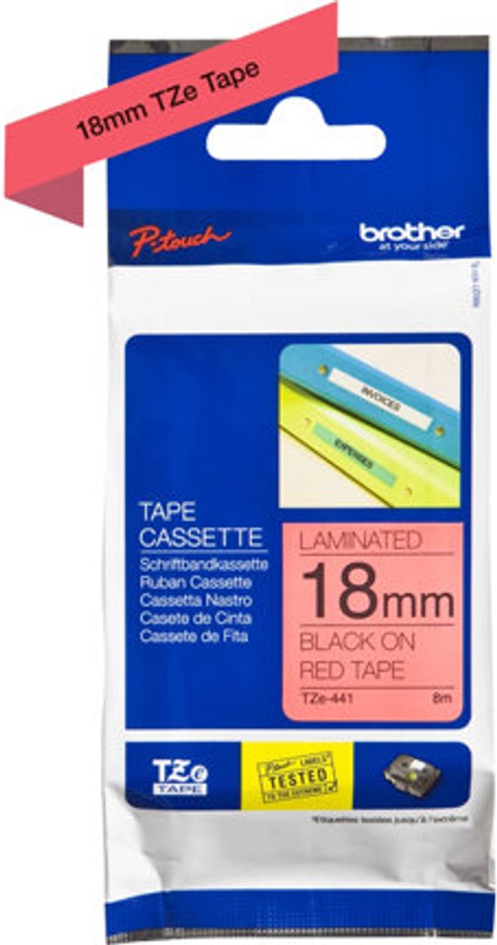 Currys Business | Brother Brother TZe-441 - laminated tape - 1 cassette(s) - Roll (1.8 cm x 8 m) Brother Brother TZe-441 - laminated tape - 1 cassette(s) - Roll (1.8 cm x 8 m)