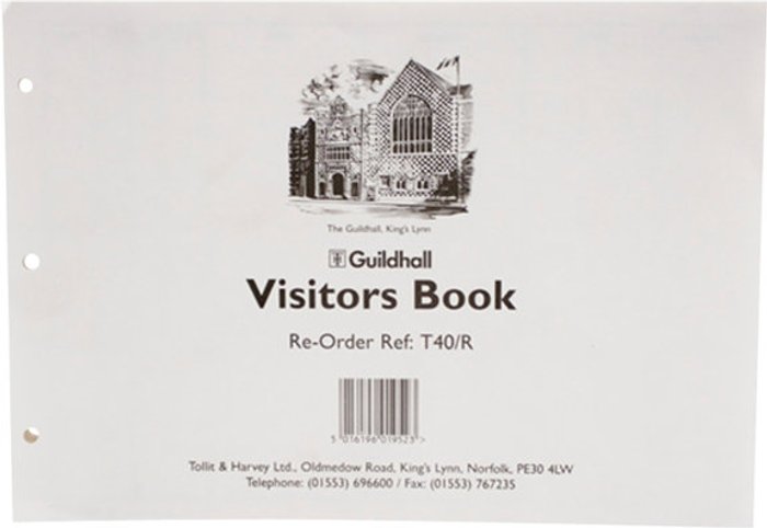 Currys Business | Guildhall Exacompta Guildhall Loose-Leaf Visitors Book Refill (Pack of 50) T40/R Guildhall Exacompta Guildhall Loose-Leaf Visitors Book Refill (Pack of 50) T40/R