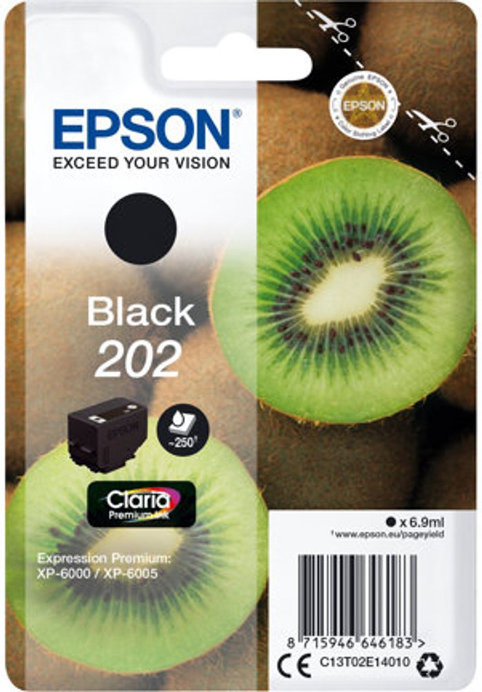 Currys Business | Epson EPSON 202 Kiwi Black Ink Cartridge Epson EPSON 202 Kiwi Black Ink Cartridge