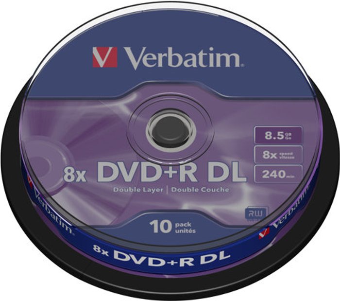 Currys Business | Verbatim Verbatim - DVD+R DL x 10 - 8.5 GB - storage media Verbatim Verbatim - DVD+R DL x 10 - 8.5 GB - storage media