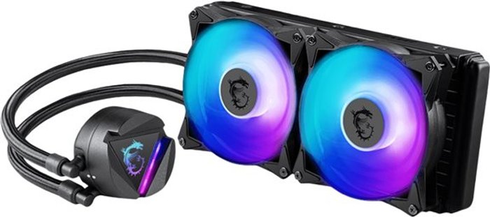 Currys Business | MSI MSI MAG CORELIQUID 240R V2 240 mm Liquid CPU Cooler - RGB LED, Black MSI MSI MAG CORELIQUID 240R V2 240 mm Liquid CPU Cooler - RGB LED, Black