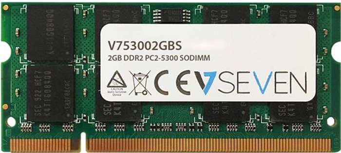 Currys Business | V7 V7 - DDR2 - module - 2 GB - SO-DIMM 200-pin - 667 MHz / PC2-5300 - unbuffered V7 V7 - DDR2 - module - 2 GB - SO-DIMM 200-pin - 667 MHz / PC2-5300 - unbuffered