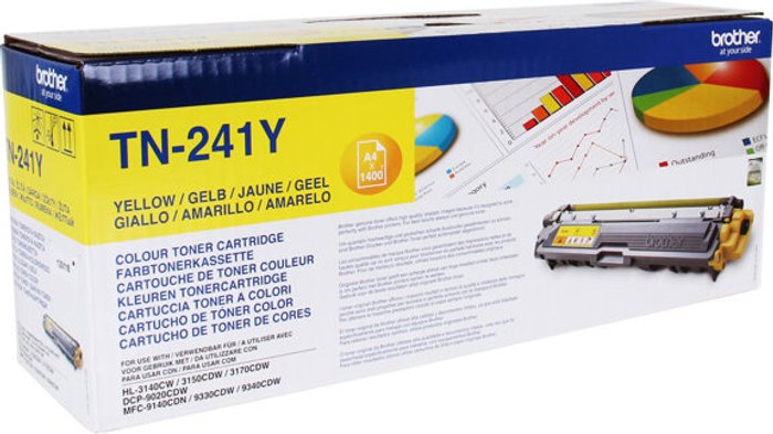 Currys Business | Brother Brother TN241Y - yellow - original - toner cartridge Brother Brother TN241Y - yellow - original - toner cartridge
