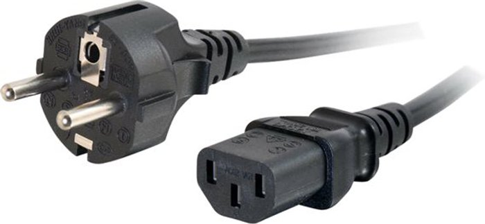 Currys Business | CABLES TO GO C2G Universal Power Cord - power cable - power CEE 7/7 to power IEC 60320 C13 - 3 m CABLES TO GO C2G Universal Power Cord - power cable - power CEE 7/7 to power IEC 60320 C13 - 3 m