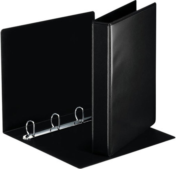 Currys Business | Esselte Esselte ESSENTIALS - presentation ring binder - for A4 - capacity: 280 sheets - black Esselte Esselte ESSENTIALS - presentation ring binder - for A4 - capacity: 280 sheets - black