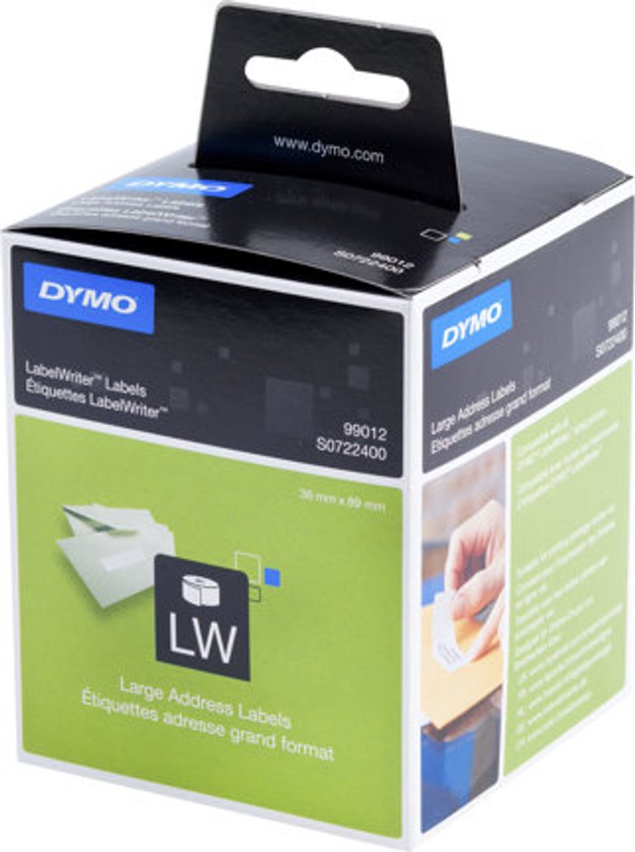 Currys Business | Dymo DYMO LabelWriter Large Address Labels - White Dymo DYMO LabelWriter Large Address Labels - White