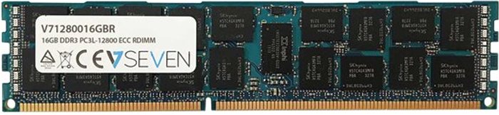 Currys Business | V7 V7 - DDR3L - module - 16 GB - DIMM 240-pin - 1600 MHz / PC3L-12800 - registered V7 V7 - DDR3L - module - 16 GB - DIMM 240-pin - 1600 MHz / PC3L-12800 - registered