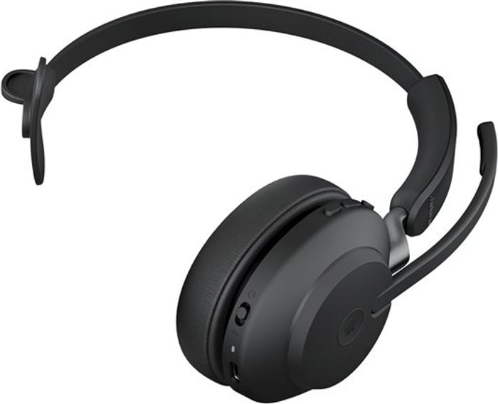 Currys Business | Jabra Jabra Evolve2 65 Microsoft Teams Mono Headset USB-A Black 26599-899-989 Jabra Jabra Evolve2 65 Microsoft Teams Mono Headset USB-A Black 26599-899-989