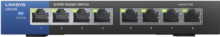 Currys Business | Linksys Linksys Business LGS108 - switch - 8 ports - unmanaged Linksys Linksys Business LGS108 - switch - 8 ports - unmanaged
