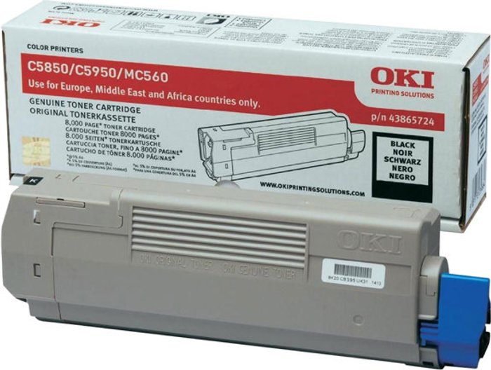 Currys Business | OKI OKI - black - original - toner cartridge OKI OKI - black - original - toner cartridge