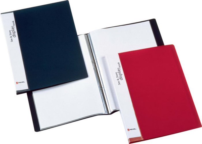 Currys Business | Rexel Rexel See and Store Display Book 60 Pocket A4 Black 10565BK Rexel Rexel See and Store Display Book 60 Pocket A4 Black 10565BK