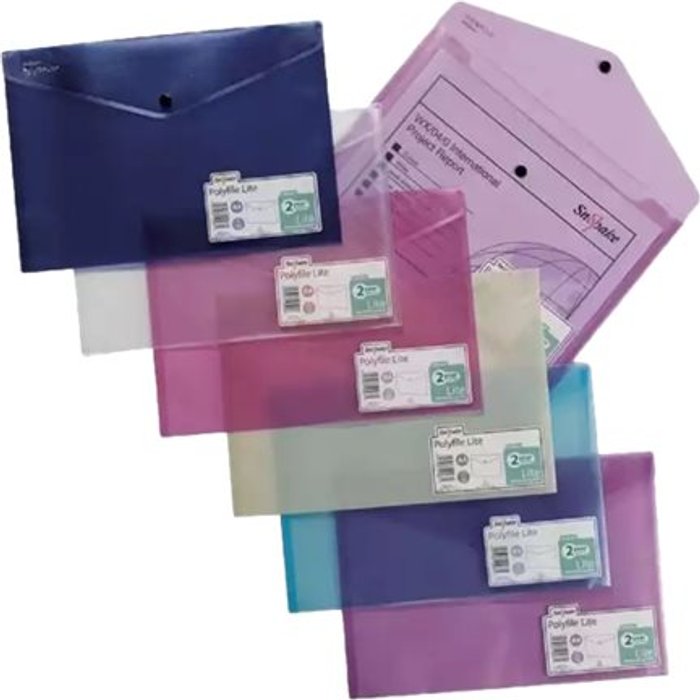 Currys Business | Snopake Snopake Polyfile Lite A4 Assorted (Pack of 5) 15411 Snopake Snopake Polyfile Lite A4 Assorted (Pack of 5) 15411