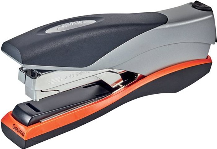 Currys Business | ACCO-REXEL Rexel Optima 40 - stapler - 40 sheets - metal - silver/black/orange ACCO-REXEL Rexel Optima 40 - stapler - 40 sheets - metal - silver/black/orange