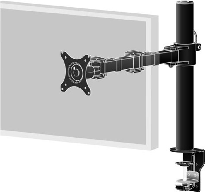 Currys Business | Iiyama Iiyama DS1001C-B1 mounting kit - adjustable arm - for Monitor - black Iiyama Iiyama DS1001C-B1 mounting kit - adjustable arm - for Monitor - black