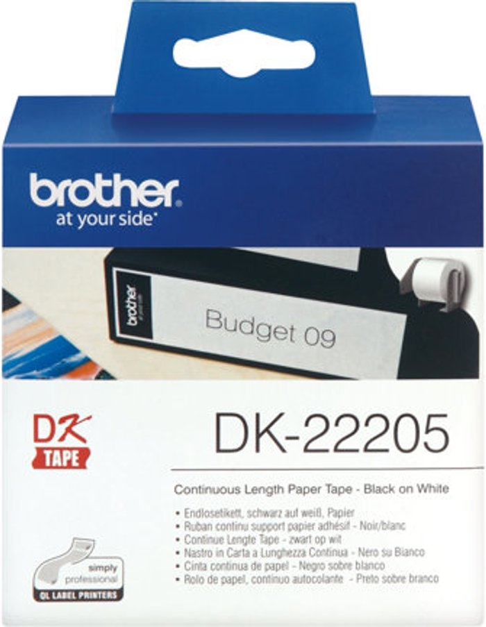 Currys Business | Brother Brother DK-22205 - thermal paper - Roll (6.2 cm x 30.5 m) Brother Brother DK-22205 - thermal paper - Roll (6.2 cm x 30.5 m)