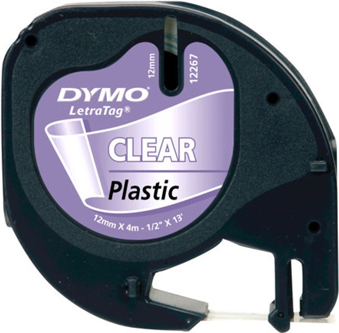 Currys Business | Dymo DYMO LetraTAG - tape - 1 cassette(s) - Roll (1.2 cm x 4 m) Dymo DYMO LetraTAG - tape - 1 cassette(s) - Roll (1.2 cm x 4 m)