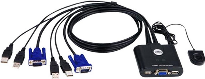 Currys Business | Aten ATEN CS22U - KVM switch - 2 ports Aten ATEN CS22U - KVM switch - 2 ports