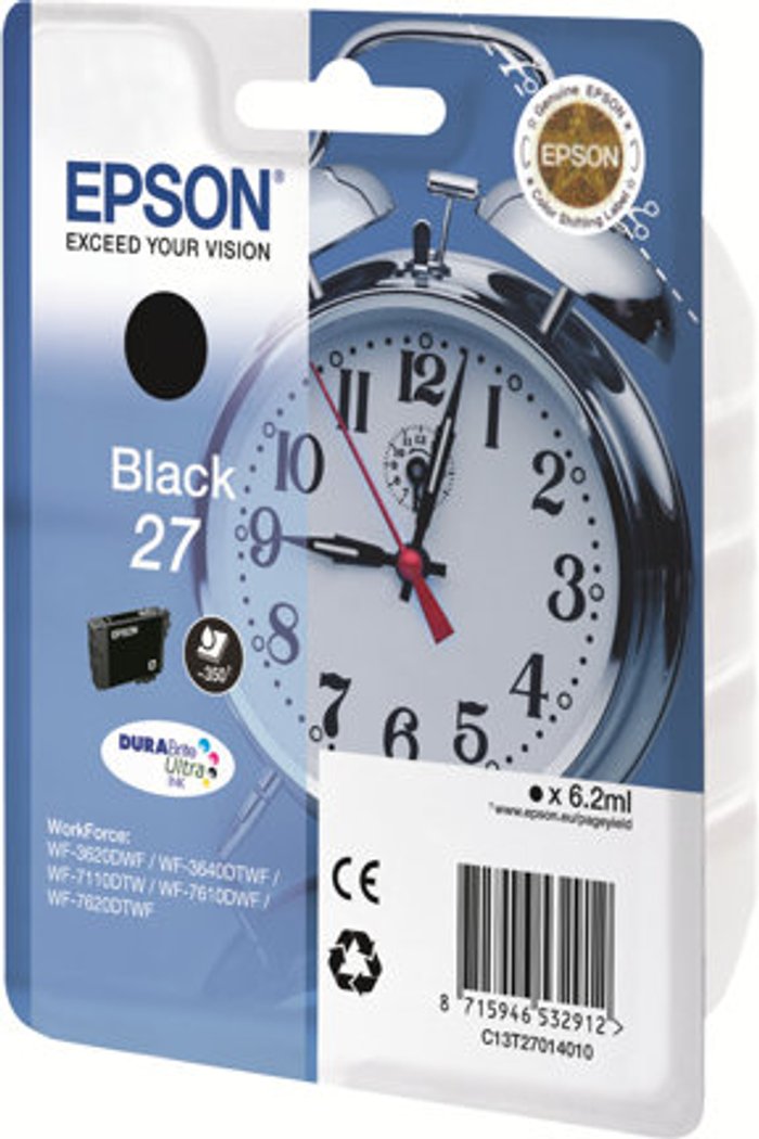 Currys Business | Epson Epson 27 - black - original - ink cartridge Epson Epson 27 - black - original - ink cartridge