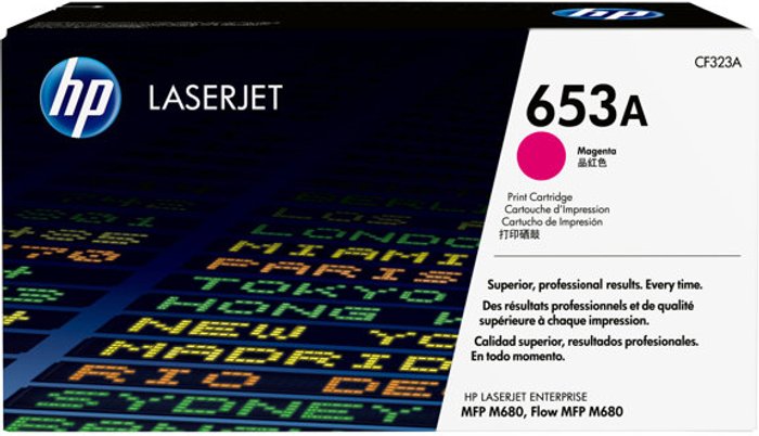 Currys Business | HP HP 653A - magenta - original - LaserJet - toner cartridge (CF323A) HP HP 653A - magenta - original - LaserJet - toner cartridge (CF323A)