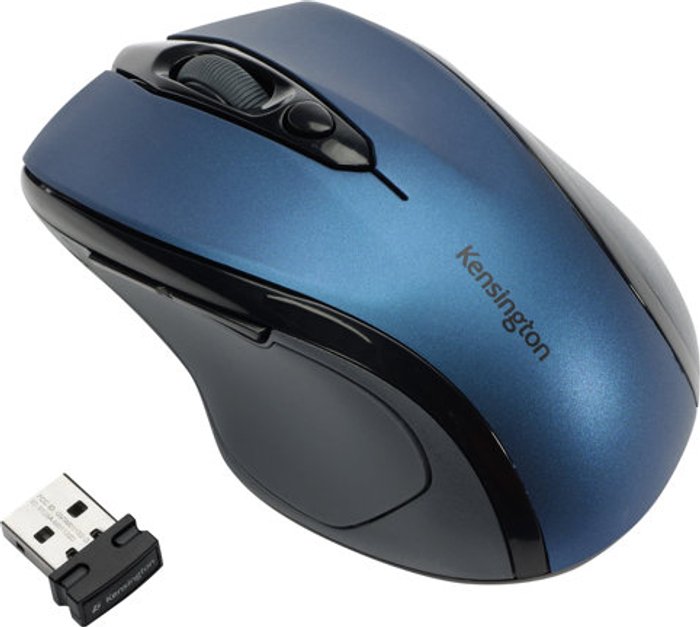 Currys Business | ACCO-REXEL Kensington Pro Fit Mid-Size - mouse - 2.4 GHz - sapphire blue ACCO-REXEL Kensington Pro Fit Mid-Size - mouse - 2.4 GHz - sapphire blue