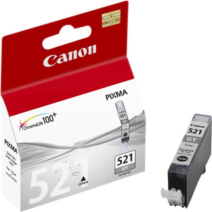 Currys Business | Canon Canon CLI-521GY - grey - original - ink tank Canon Canon CLI-521GY - grey - original - ink tank