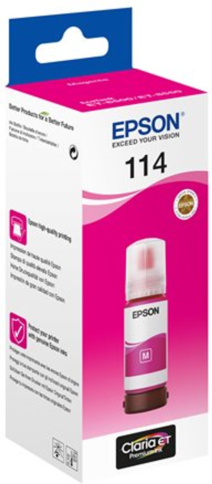 Currys Business | Epson Epson Epson 114 Magenta EcoTank Standard Capacity Ink Cartridge 70ml - C13T07B34 - Magenta Epson Epson Epson 114 Magenta EcoTank Standard Capacity Ink Cartridge 70ml - C13T07B34 - Magenta