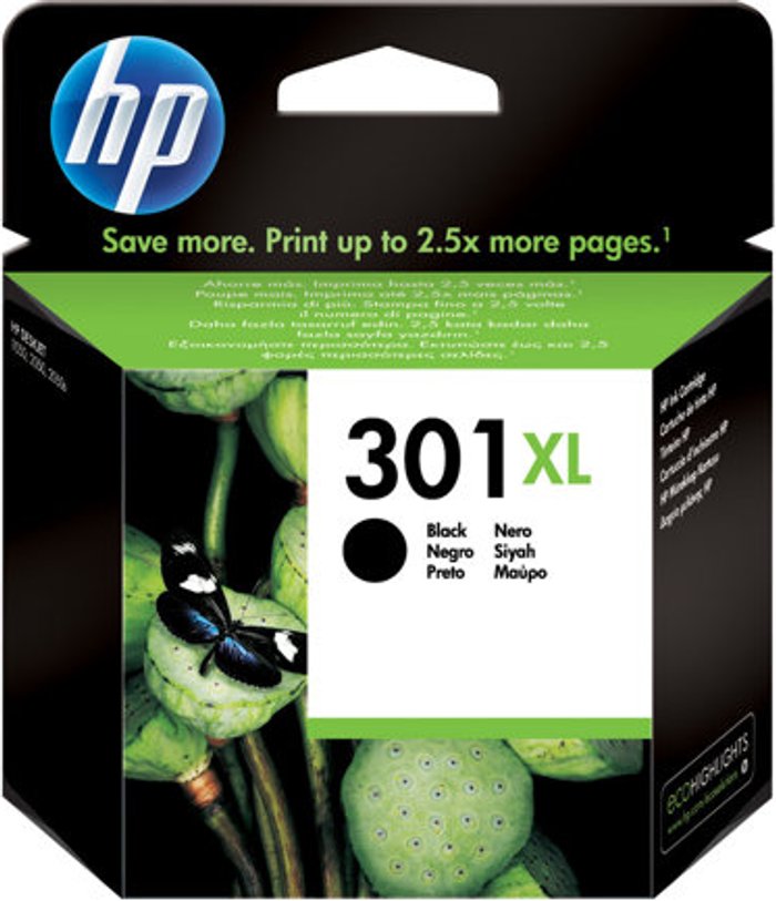 Currys Business | HP HP 301XL Inkjet Cartridge - Black HP HP 301XL Inkjet Cartridge - Black