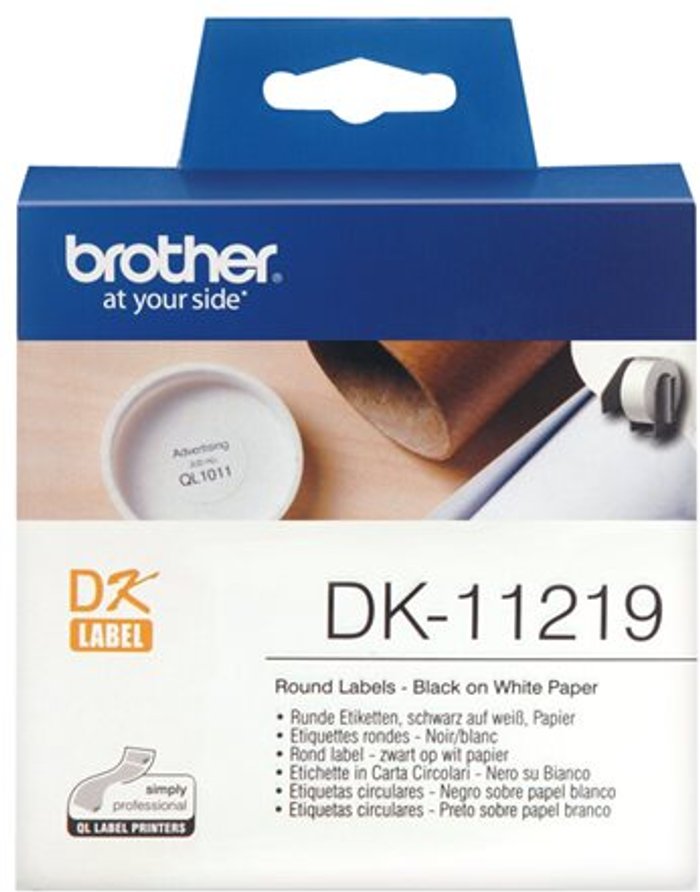 Currys Business | Brother Brother DK-11219 - labels - 1200 pcs. - Roll (1.2 cm) Brother Brother DK-11219 - labels - 1200 pcs. - Roll (1.2 cm)