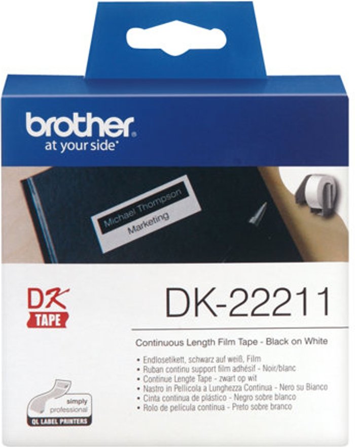 Currys Business | Brother Brother DK-22211 - labels - Roll (2.9 cm x 15.2 m) Brother Brother DK-22211 - labels - Roll (2.9 cm x 15.2 m)
