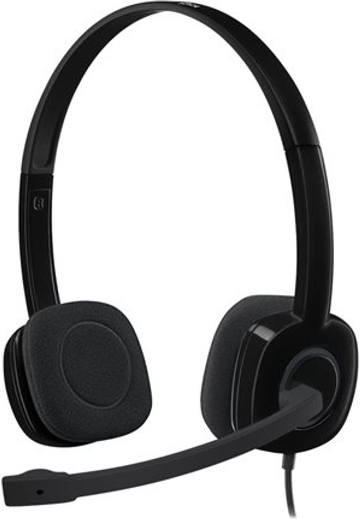 Currys Business | Logitech Logitech H151 Stereo Headset 981-000589 Logitech Logitech H151 Stereo Headset 981-000589