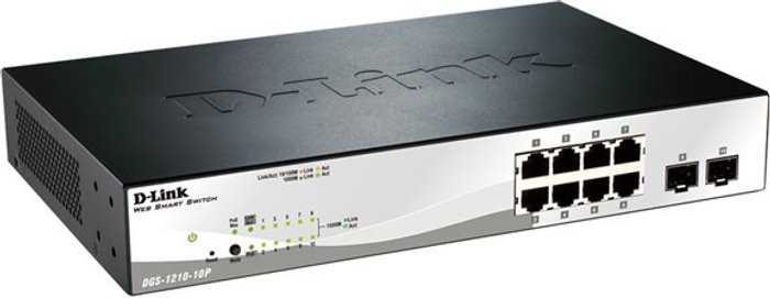 Currys Business | D-Link D-Link Web Smart DGS-1210-10P - switch - 10 ports - Managed D-Link D-Link Web Smart DGS-1210-10P - switch - 10 ports - Managed