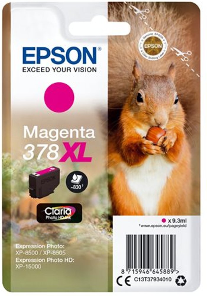 Currys Business | Epson Epson 378XL - XL - magenta - original - ink cartridge Epson Epson 378XL - XL - magenta - original - ink cartridge