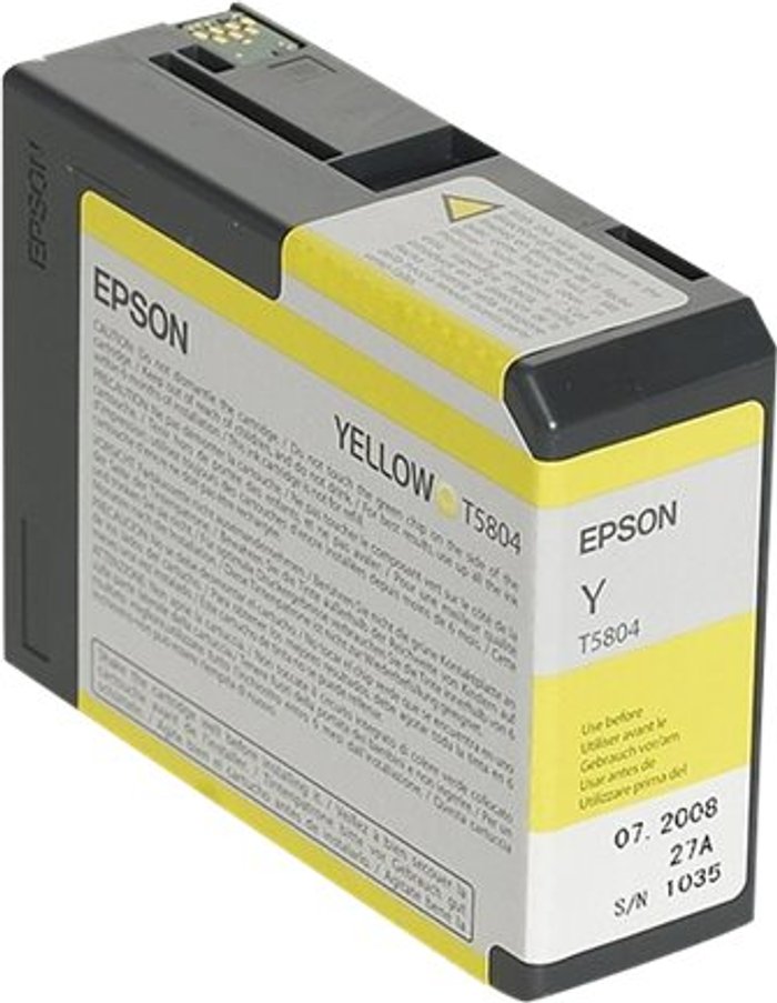 Currys Business | Epson Epson T5804 - yellow - original - ink cartridge Epson Epson T5804 - yellow - original - ink cartridge