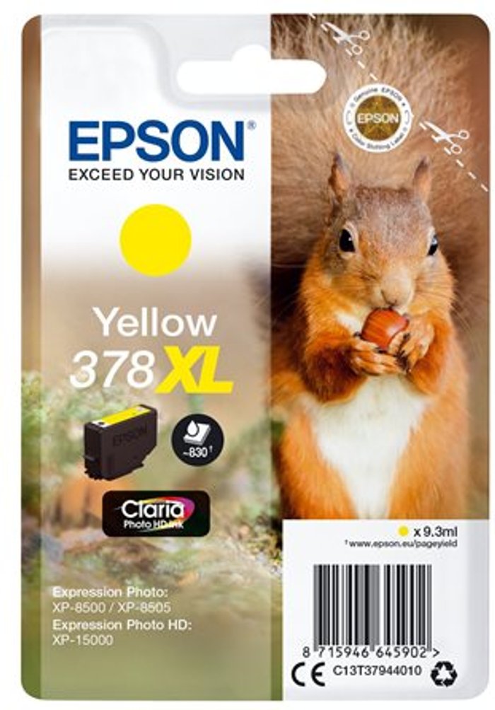 Currys Business | Epson Epson 378XL - XL - yellow - original - ink cartridge Epson Epson 378XL - XL - yellow - original - ink cartridge