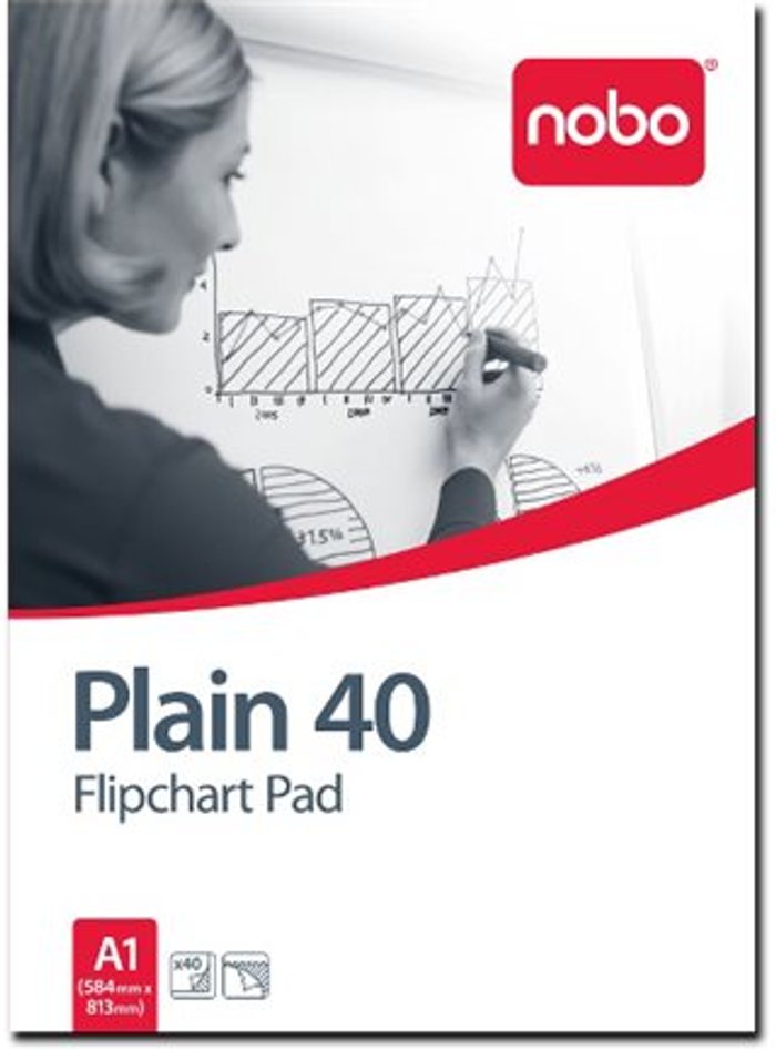 Currys Business | ACCO-REXEL Nobo A1 - flip chart pad - 584 x 813 mm - 40 pages (pack of 5) ACCO-REXEL Nobo A1 - flip chart pad - 584 x 813 mm - 40 pages (pack of 5)