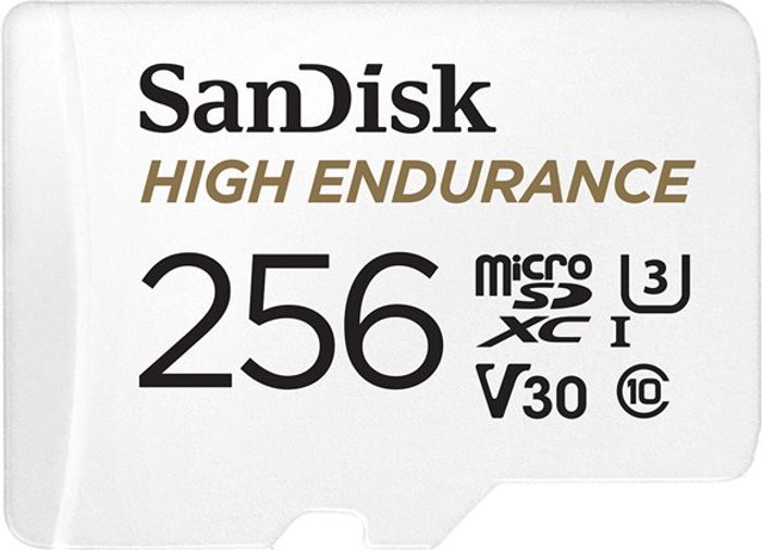 Currys Business | Sandisk SANDISK High Endurance Class 10 microSDXC Memory Card - 256 GB Sandisk SANDISK High Endurance Class 10 microSDXC Memory Card - 256 GB