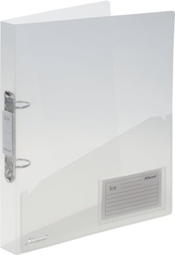 Currys Business | ACCO-REXEL Rexel ICE - ring binder - for A4 - capacity: 200 sheets - clear ACCO-REXEL Rexel ICE - ring binder - for A4 - capacity: 200 sheets - clear
