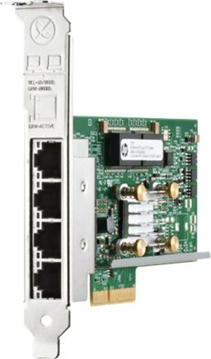 Currys Business | HP HPE 331T - network adapter - PCIe 2.0 x4 - Gigabit Ethernet x 4 HP HPE 331T - network adapter - PCIe 2.0 x4 - Gigabit Ethernet x 4