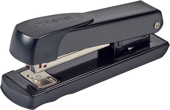 Currys Business | Rexel Rexel Meteor Half Strip Stapler 20 Sheet Black 2100019 Rexel Rexel Meteor Half Strip Stapler 20 Sheet Black 2100019