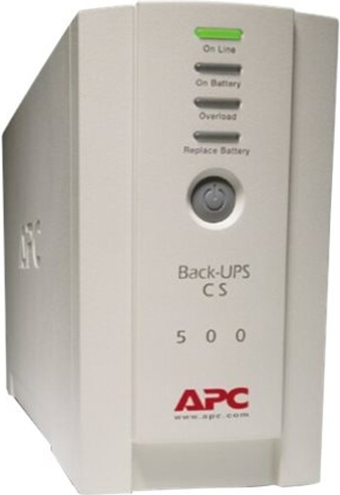 Currys Business | APC APC Back-UPS CS 500 - UPS - 300 Watt - 500 VA APC APC Back-UPS CS 500 - UPS - 300 Watt - 500 VA